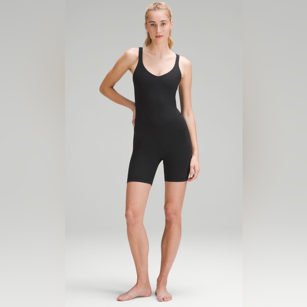 Lululemon Align Bodysuit Onesie/Romper 6” - Size 4 Black